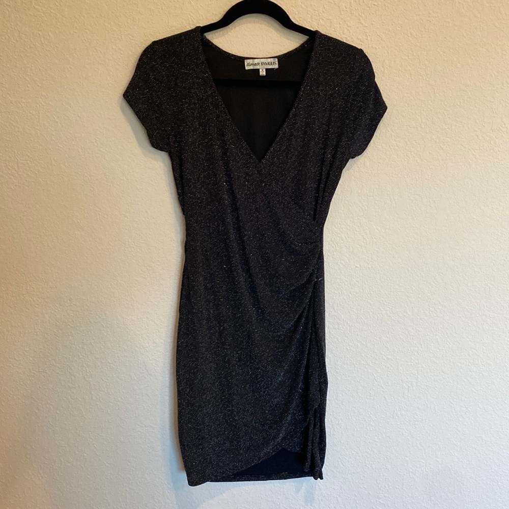 Almost Famous black sparkle dress